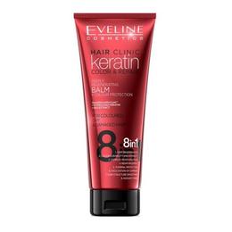 Balsam de par, Eveline Cosmetics, 8 in 1 Hair Clinic keratin color & repair, 250 ml la cel mai bun pret