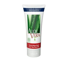 Gel Pur de Aloe Vera cu Ulei de Arbore de Ceai Bioearth, 100 ml la cel mai bun pret