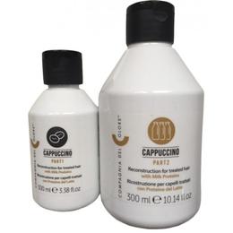 Kit Tratament Capuccino Reconstruction Compagnia del Colore: pas 1 Coffe 100 ml, pas 2 milk 300 ml la cel mai bun pret