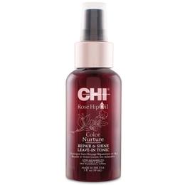 Lotiune Tonica Reparatoare Leave-In pentru Par Vopsit – CHI Farouk Rose Hip Oil Color Nurture Repair & Shine Leave-In Tonic, 59ml la cel mai bun pret