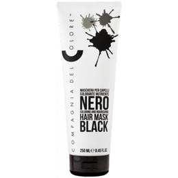 Masca Coloranta Nuantatoare Compagnia del Colore, nuanta Black, 250 ml la cel mai bun pret