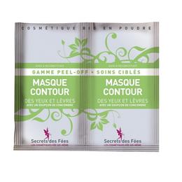 Masca Contur Ochi si Buze Peel-Off cu Castravete Secrets des Fees, 2 x 8 g la cel mai bun pret