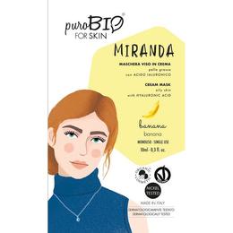 Masca Crema Tratament cu Banane pentru Ten Gras Miranda PuroBio Cosmetics, 10ml la cel mai bun pret