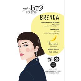 Masca Crema Tratament cu Banane pentru Ten Uscat Brenda PuroBio Cosmetics, 10ml la cel mai bun pret