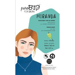 Masca Crema Tratament cu Struguri Verzi pentru Ten Gras Miranda PuroBio Cosmetics, 10ml la cel mai bun pret