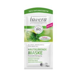 Masca Purificatoare pentru Ten Gras cu Menta, Argila si Sare de Mare Lavera, 2x5ml la cel mai bun pret