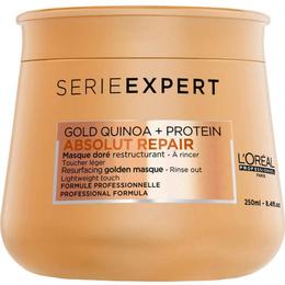 Masca Reparatoare Aurie pentru Par Deteriorat – L'Oreal Professionnel Absolut Repair Gold Quinoa + Protein Resurfacing Golden Masque, 250ml la cel mai bun pret