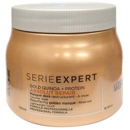 Masca Reparatoare Aurie pentru Par Deteriorat – L'Oreal Professionnel Absolut Repair Gold Quinoa + Protein Resurfacing Golden Masque, 500ml la cel mai bun pret