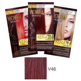 Sampon Nuantator cu Keratina Camco Victoria Beauty Keratin Therapy, nuanta V46 Cherry, 40ml la cel mai bun pret