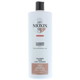 Sampon Par Fin cu Aspect Subtiat – Nioxin System 3 Cleanser Shampoo 1000 ml la cel mai bun pret