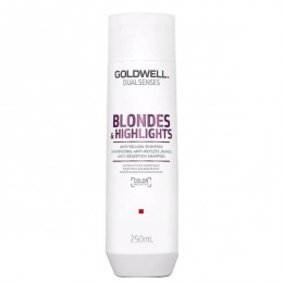 Sampon pentru Par Blond – Goldwell Dualsenses Blondes & Highlights Anti-Yellow Shampoo 250ml la cel mai bun pret