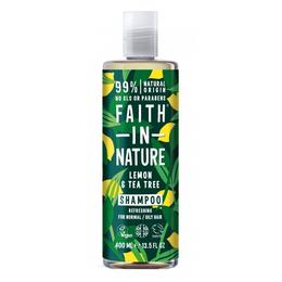 Sampon pentru Toate Tipurile de Par cu Lamaie si Tea Tree Faith in Nature, 400ml la cel mai bun pret