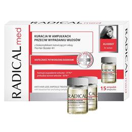 Tratament Fiole Impotriva Caderii Parului pentru Femei – Farmona Radical Med Anti Hair Loss Ampoule Treatment for Women, 15 x 5ml la cel mai bun pret