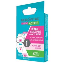 Benzi Curatare Puncte Negre – Gerovital Stop Acnee Blackheads Patches, 8 buc la cel mai bun pret