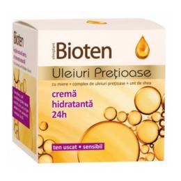 Bioten Uleiuri Pretioase Crema Hidratanta Ten Uscat si Sensibil Elmiplant, 50ml la cel mai bun pret