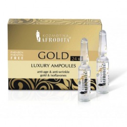 Cosmetica Afrodita – Fiole LUXURY cu aur pur 5 fiole a 1,5 ml la cel mai bun pret