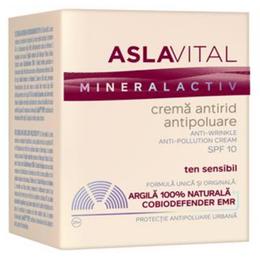 Crema Antirid Antipoluare SPF 10 – Aslavital Mineralactiv Anti-Wrinkle Anti-Pollution Cream, 50ml la cel mai bun pret