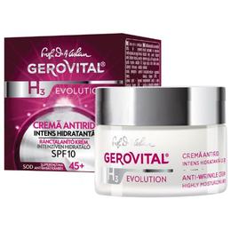 Crema Antirid Intens Hidratanta SPF 10 – Gerovital H3 Evolution Anti-Wrinkle Highly Moisturizing Cream, 50ml la cel mai bun pret