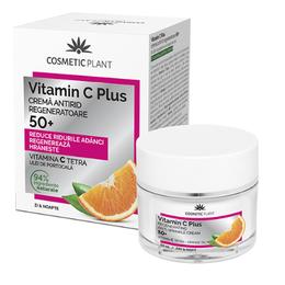 Crema Antirid Regeneratoare 50+ Vitamin C Plus Cosmetic Plant, 50ml la cel mai bun pret