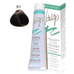 Crema Coloranta Permanenta – Vitality's Linea Capillare Dye Cream, nuanta 5/1 Light Ash Chestnut, 100ml la cel mai bun pret