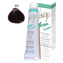 Crema Coloranta Permanenta – Vitality's Linea Capillare Dye Cream, nuanta 5/5 Light Mahogany Chestnut, 100ml la cel mai bun pret