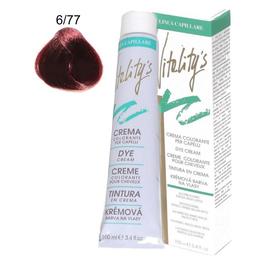 Crema Coloranta Permanenta – Vitality's Linea Capillare Dye Cream, nuanta 6/77 Deep Red, 100ml la cel mai bun pret