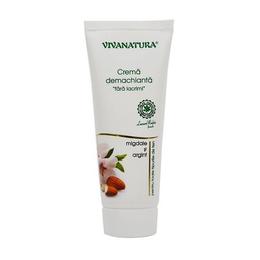 Crema Demachianta cu Argint Coloidal si Migdale Vivanatura, 75 ml la cel mai bun pret