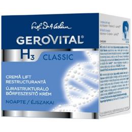 Crema Lift Restructuranta de Noapte – Gerovital H3 Classic Restructuring Lift Cream, 50ml la cel mai bun pret