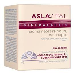 Crema Netezire Riduri, de Noapte – Aslavital Mineralactiv Wrinkle Smoothing Cream Night, 50ml la cel mai bun pret