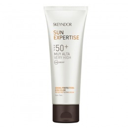 Crema Nuantatoare Solara cu SPF50 – Skeyndor Sun Expertise Tinted Protective Cream SPF50 75 ml la cel mai bun pret