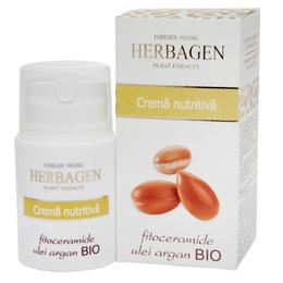 Crema Nutritiva cu Fitoceramide si Ulei de Argan Bio Herbagen, 50g la cel mai bun pret