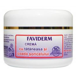 Crema cu Tataneasa si Coada Soricelului Faviderm Favisan, 50ml la cel mai bun pret