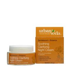 Crema de Noapte Hidratanta cu Extract de Lemn de Santal Organic pentru Ten Sensibil Soothing – Urban Veda, 50 ml la cel mai bun pret