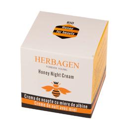 Crema de Noapte cu Miere de Albine Bio Herbagen, 50 g la cel mai bun pret