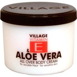 Crema de corp cu Vitamina E si Aloe Vera, Village Cosmetics, 500 ml la cel mai bun pret