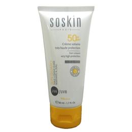 Crema emolienta solara fluida Soskin Sun cream very high protection SPF 50+ FLUID 50ml la cel mai bun pret