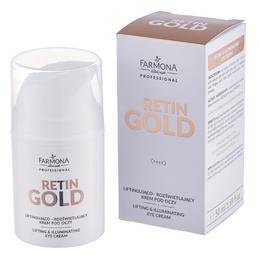 Crema pentru Ochi cu Efect de Lifting si Iluminare – Farmona Retin Gold Lifting & Illuminating Eye Cream, 50ml la cel mai bun pret