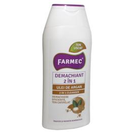 Demachiant 2 in 1 cu Ulei de Argan – Farmec 2 in 1 Cleanser, 200ml la cel mai bun pret