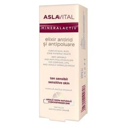 Elixir Antirid si Antipoluare – Aslavital Mineralactiv Anti-Wrinkle And Anti-Pollution Elixir, 15ml la cel mai bun pret