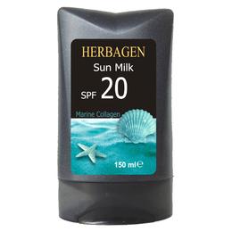 Emulsie de Plaja cu Colagen Marin SPF 20 Herbagen, 150ml la cel mai bun pret