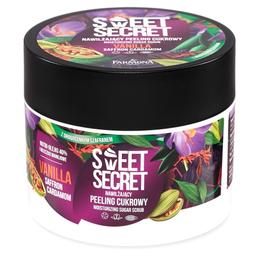 Exfoliant Hidratant de Corp cu Vanilie, Sofran si Cardamom – Farmona Sweet Secret Moisturizing Sugar Scrub Vanilla & Saffron, 200g la cel mai bun pret