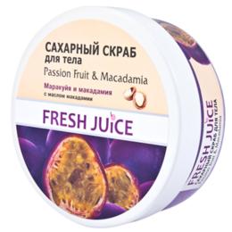 Exfoliant de Corp Fructul Pasiunii si Macadamia Fresh Juice, 225ml la cel mai bun pret