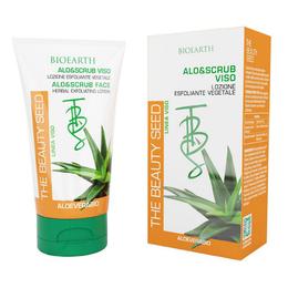 Exfoliant pentru Ten cu Aloe Vera si Samburi de Caise Bioearth, 150 ml la cel mai bun pret