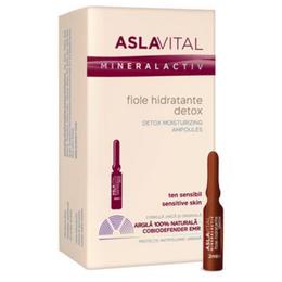 Fiole Hidratante Detox – Aslavital Mineralactiv Detox Moisturizing Ampoules, 7 x 2ml la cel mai bun pret