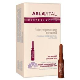 Fiole Regenerare Celulara – Aslavital Mineralactiv Cellular Regeneration Ampoules, 7 x 2ml la cel mai bun pret