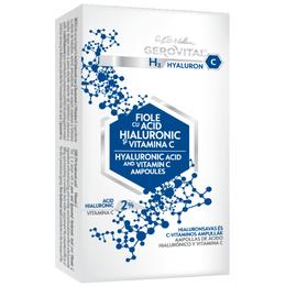 Fiole cu Acid Hialuronic – Gerovital H3 Hyaluron C Hyaluronic Acid and Vitamin C Ampoules, 10 fiole x 2ml la cel mai bun pret