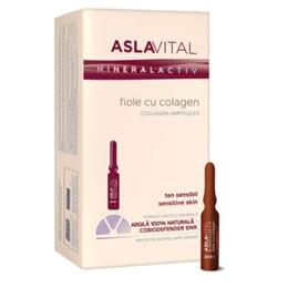 Fiole cu Colagen – Aslavital Mineralactiv Collagen Ampoules, 10 fiole x 2ml la cel mai bun pret