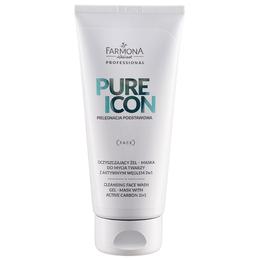 Gel-Masca pentru Curatare cu Carbune Activ 2 in 1 – Farmona Pure Icon Cleansing Face Wash Gel Mask with Active Carbon 2 in 1, 200ml la cel mai bun pret