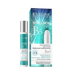 Gel cu acid hialuronic pentru ochi, Eveline Cosmetics Hyaluron Clinic Gel Filler Eye Contour Roll-on, 15 ml la cel mai bun pret