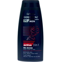 Gel de Dus 3 in 1 Fata, Corp si Par – Gerovital H3 Men Shower Gel Face Body and Hair – Active, 400ml la cel mai bun pret